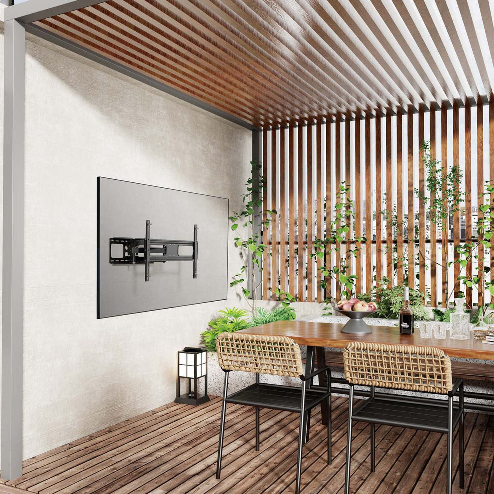 Manhattan Outdoor Wall Mount for TV & Monitors (Full Motion), For screens 37" to 65", VESA compatibility: all between 200x200mm to 600x400mm - check the dimensions of the four mounting holes on back of screen to ensure it fits, Max 50kg, Weatherproof, Bra