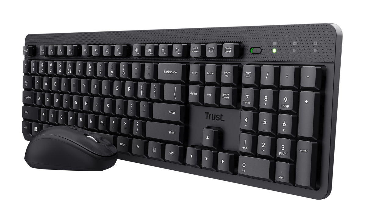 Trust Ody II keyboard Mouse included Office RF Wireless QWERTY UK English Black