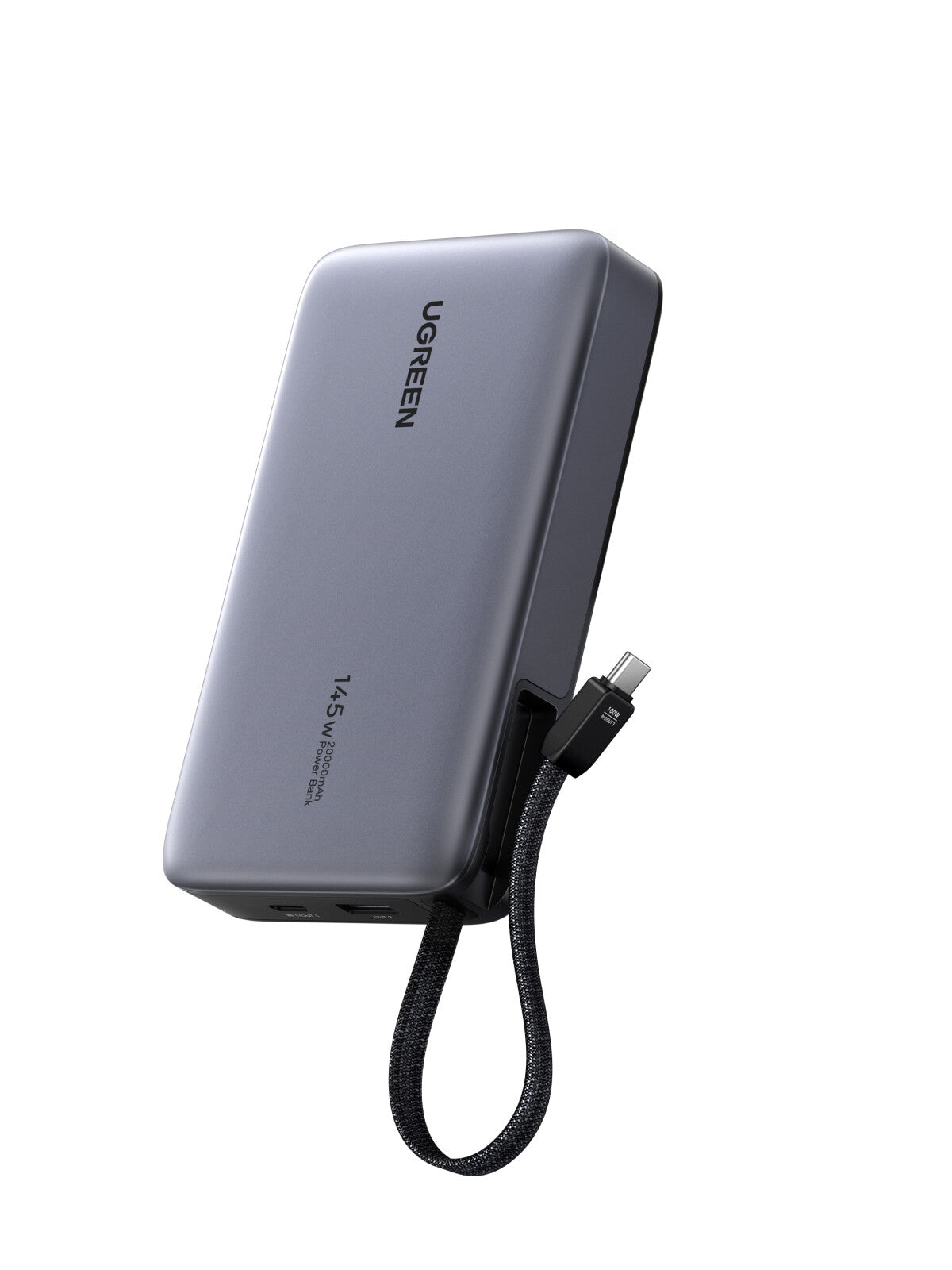 Ugreen 20000mAh Power Bank 145W 1C1A with Built-in USB-C Cable