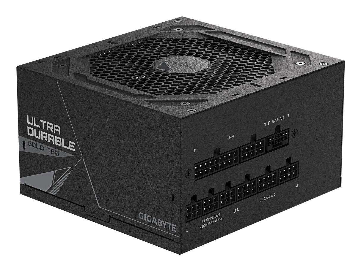 GIGABYTE UD750GM PG5 V2 Power Supply Unit- PCIe Gen 5.1, 80 PLUS Gold, Fully Modular Design, 120mm Fan, ATX 3.1 compatible, EU Plug