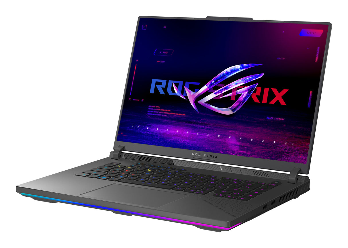ASUS ROG Strix G16 G614PM-RV065W AMD Ryzen™ 9 8940HX Laptop 40.6 cm (16") WUXGA 16 GB DDR5-SDRAM 1 TB SSD NVIDIA GeForce RTX 5060 Wi-Fi 6E (802.11ax) Windows 11 Home Black, Grey