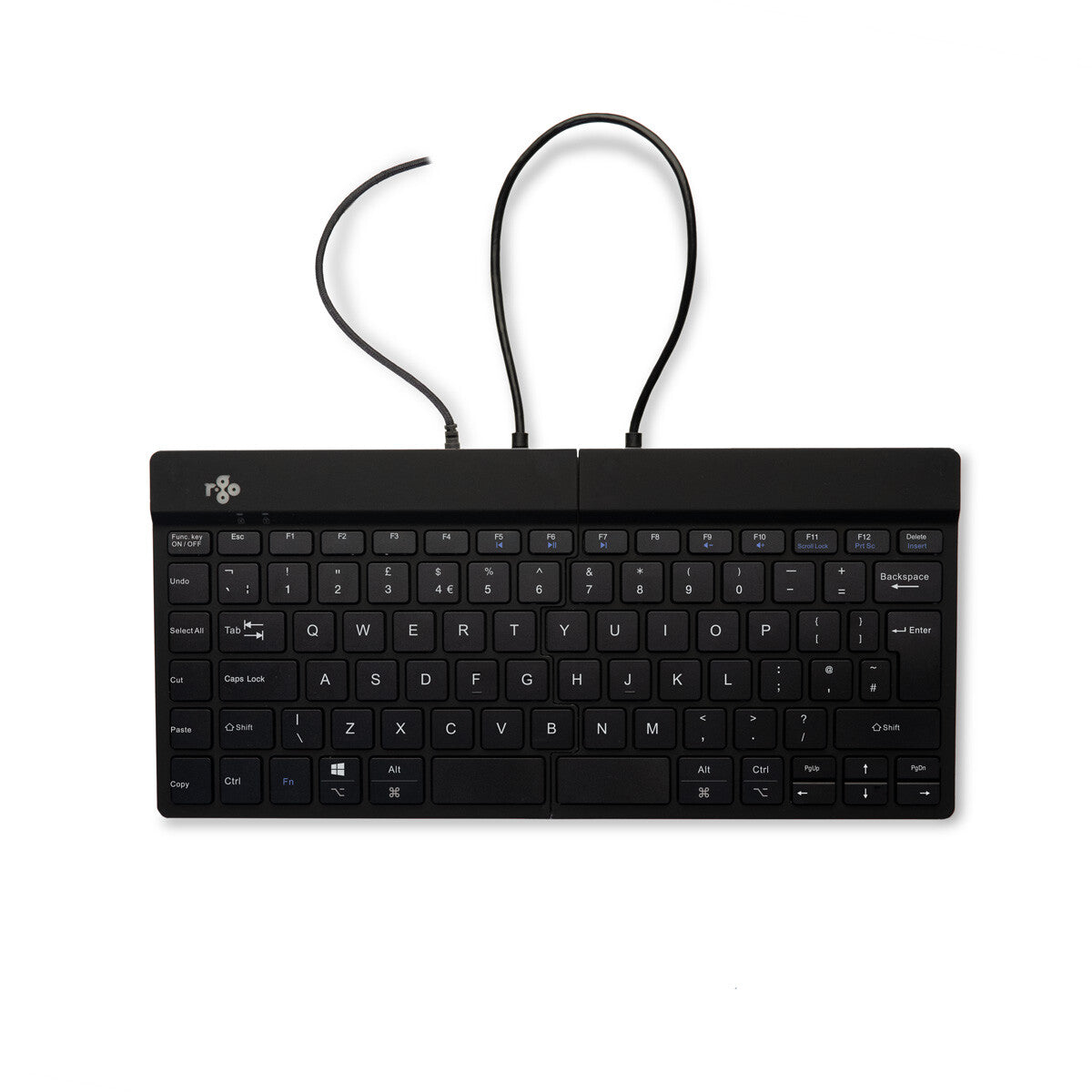 R-Go Tools Ergonomic keyboard R-Go Split Break v2 with break software, ergonomic split keyboard, QWERTY (UK), Wired, black