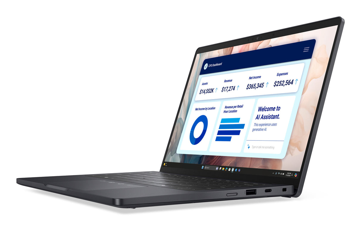 DELL Pro 13 Premium PA13250 Copilot+ PC Intel Core Ultra 7 268V Laptop 33.8 cm (13.3") Touchscreen Quad HD+ 32 GB LPDDR5x-SDRAM 512 GB SSD Wi-Fi 7 (802.11be) Windows 11 Pro Grey UK English
