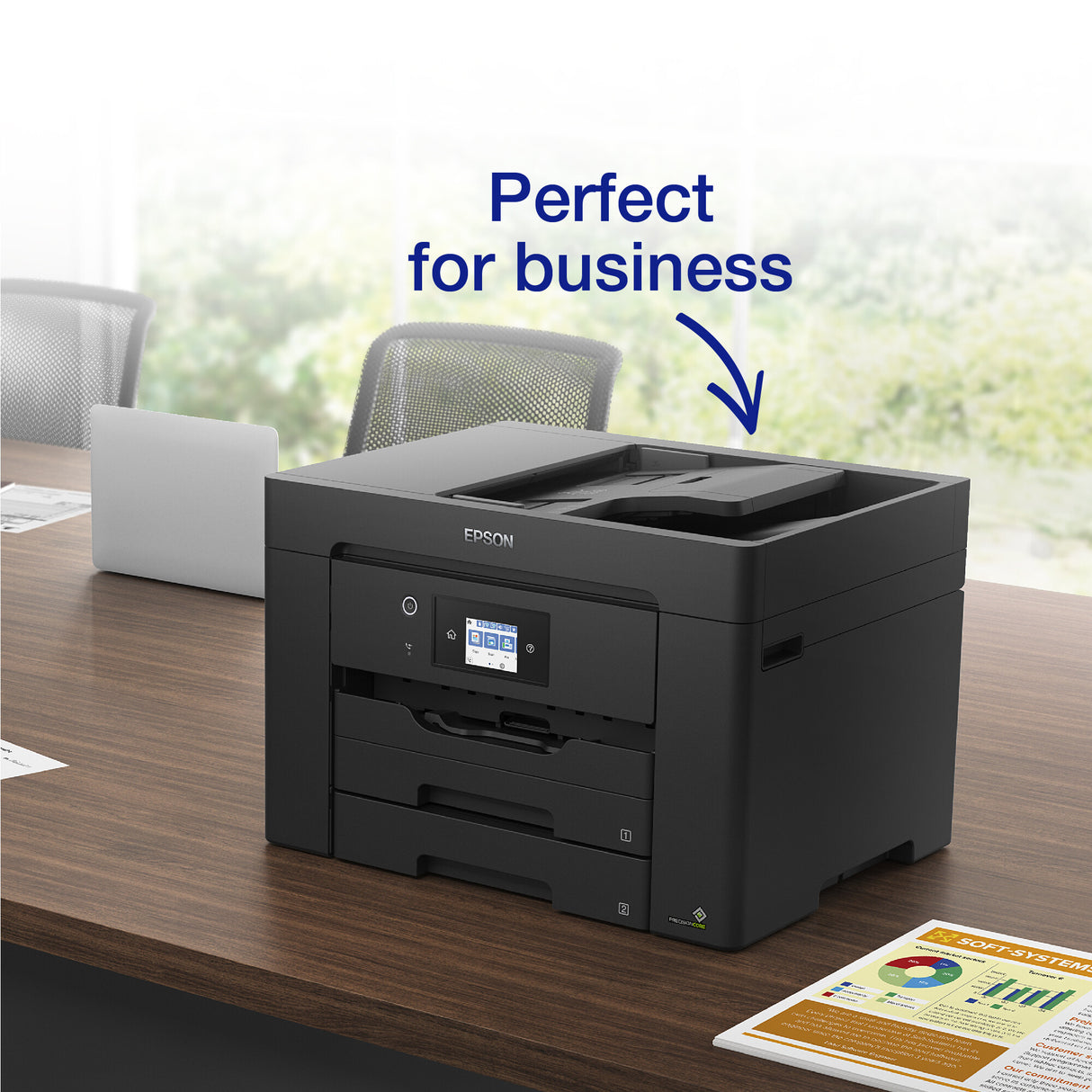 Epson Workforce WF-7830DTWF C11CH68401 Impresora de inyección de tinta, A3, Dúplex, Inalámbrica, Ethernet, Todo en Uno, Fax, Color