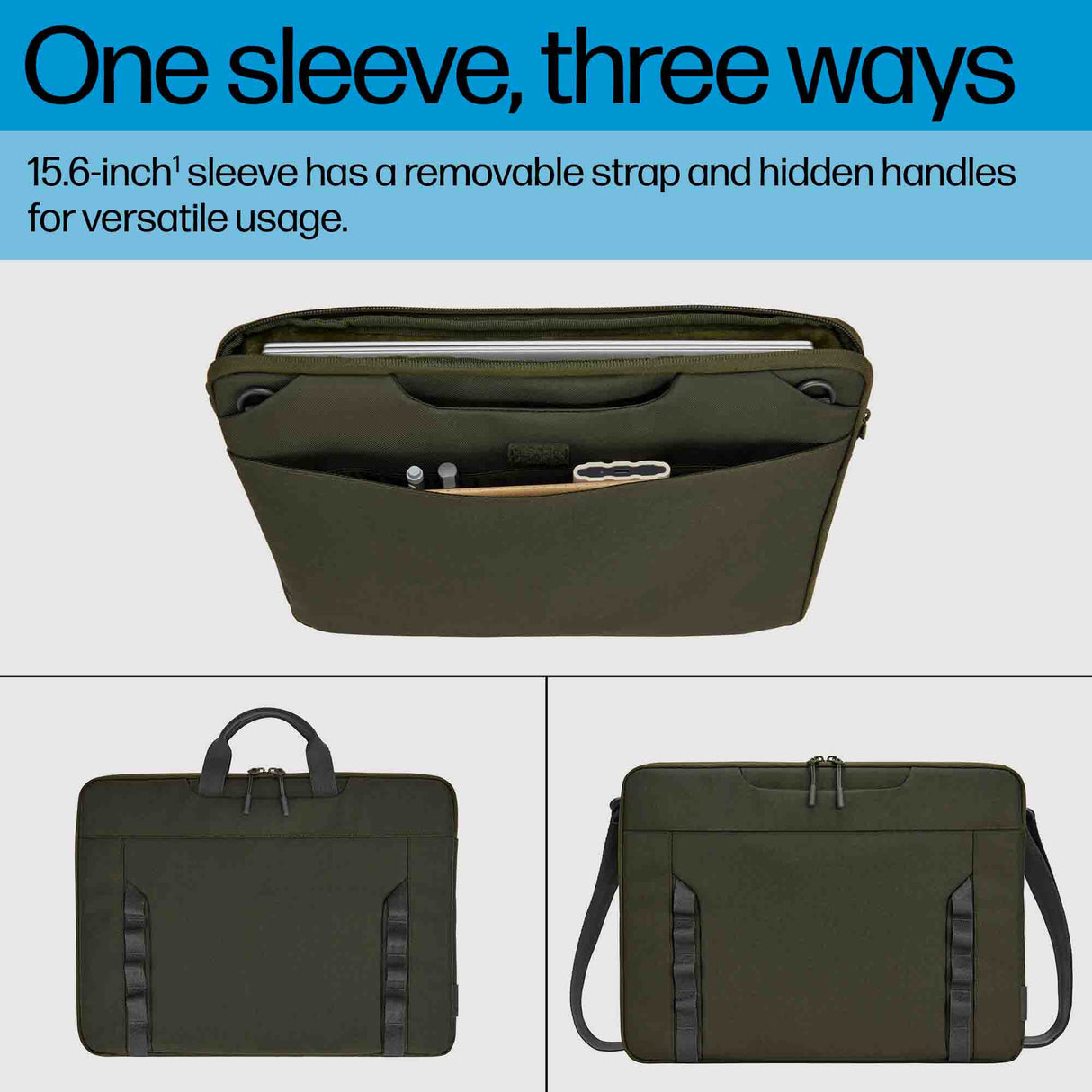 HP 15.6-inch Modular Laptop Sleeve