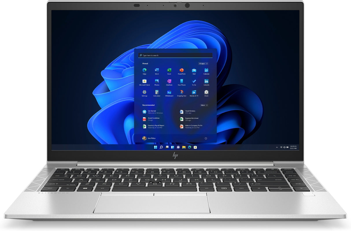 Laptop HP EliteBook 845 G8, 14" FHD IPS, Ryzen 5 5600U, 8GB, 256GB SSD, audio B&O, KB retroiluminado, USB-C, seguridad HP Wolf Pro, Windows 10 Pro
