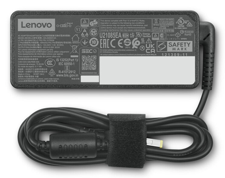 Lenovo 4X21J81444 power adapter/inverter Indoor 65 W Black