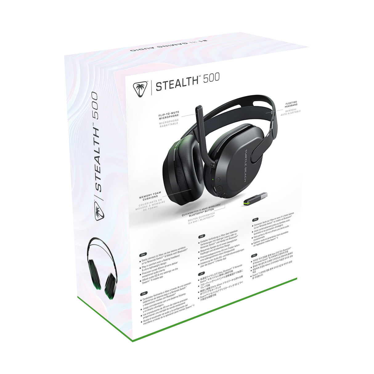 Turtle Beach Stealth 500 Black Xbox Wireless Gaming Headset with up to 40hr Battery for Xbox Series X/S, Xbox One and works via Bluetooth, PC and Mobile