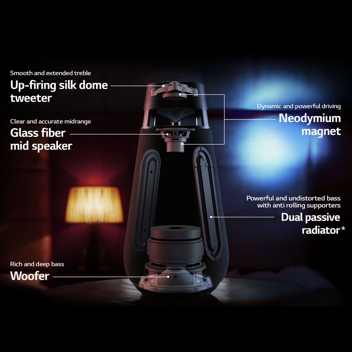 LG XO3QBK.DGBRLLK portable/party speaker Mono portable speaker Black