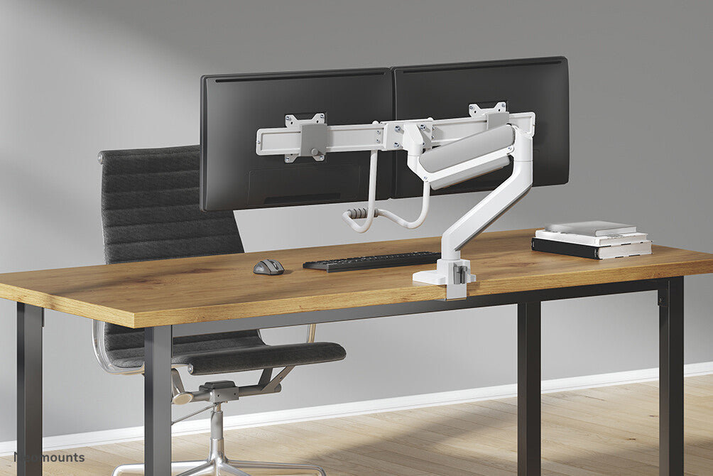 Neomounts DS75-450WH2 Monitor arm 17-32" - gas spring - Topfix - 180°-stop