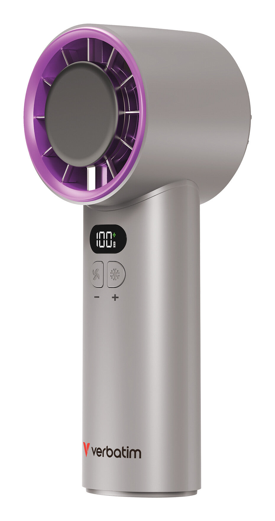 Verbatim Cool’n’Go IceTouch Handheld Fan Grey/Purple