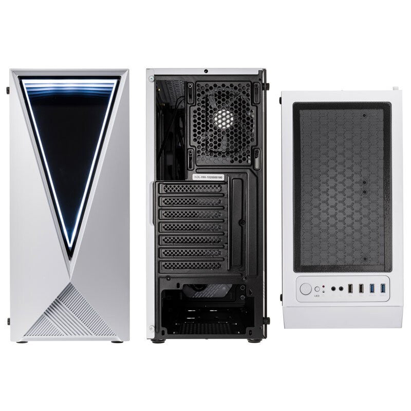Kolink VOID WHITE computer case Midi Tower Black, White
