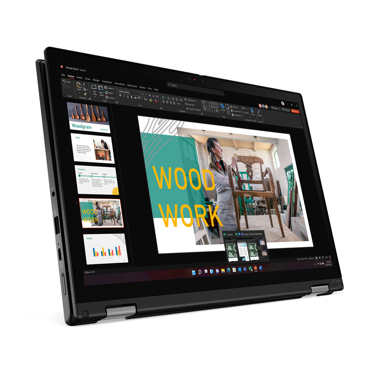 Lenovo ThinkPad L13 Yoga Gen 4 (Intel) Intel® Core™ i5 i5-1335U Hybrid (2-in-1) 33.8 cm (13.3") Touchscreen WUXGA 8 GB LPDDR5-SDRAM 256 GB SSD Wi-Fi 6 (802.11ax) Windows 11 Pro UK English Black