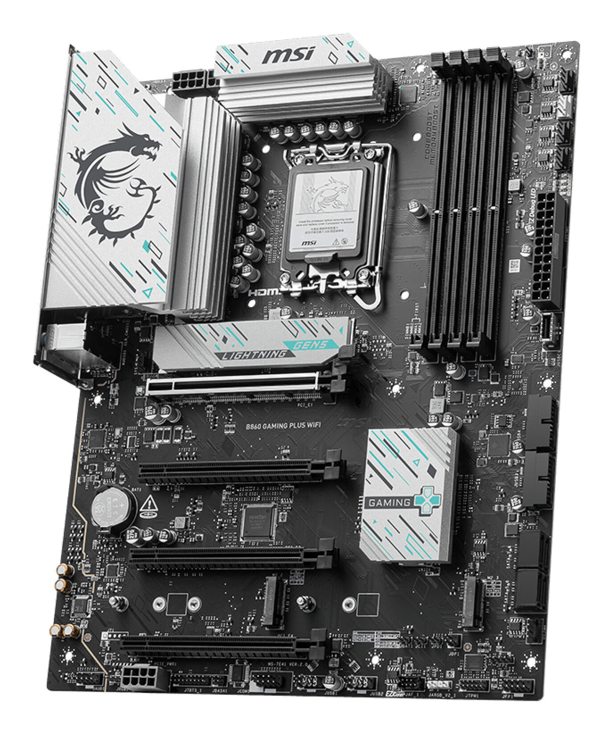 MSI B860 GAMING PLUS WIFI motherboard Intel B860 LGA 1851 (Socket V1) ATX