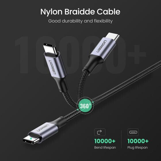 Ugreen 70429 USB cable 1 m USB C Black