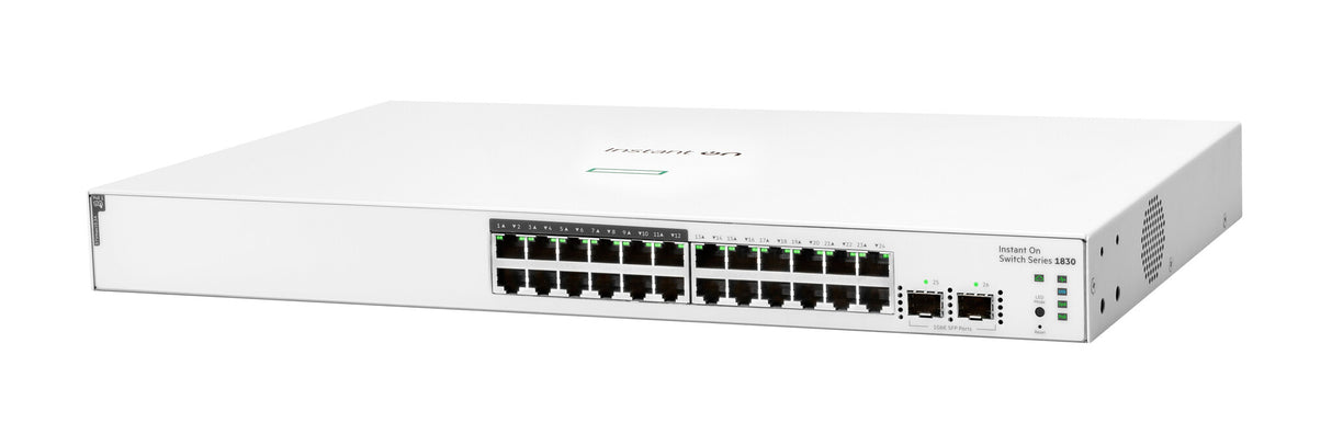 HPE Aruba Networking Networking Instant On Switch 24p Gigabit CL4 PoE 2p SFP 195W 1830