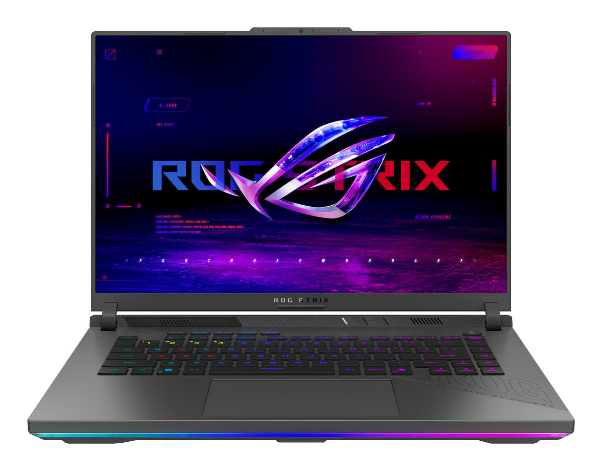 ASUS ROG Strix G16 G614PM-RV065W AMD Ryzen™ 9 8940HX Laptop 40.6 cm (16") WUXGA 16 GB DDR5-SDRAM 1 TB SSD NVIDIA GeForce RTX 5060 Wi-Fi 6E (802.11ax) Windows 11 Home Black, Grey