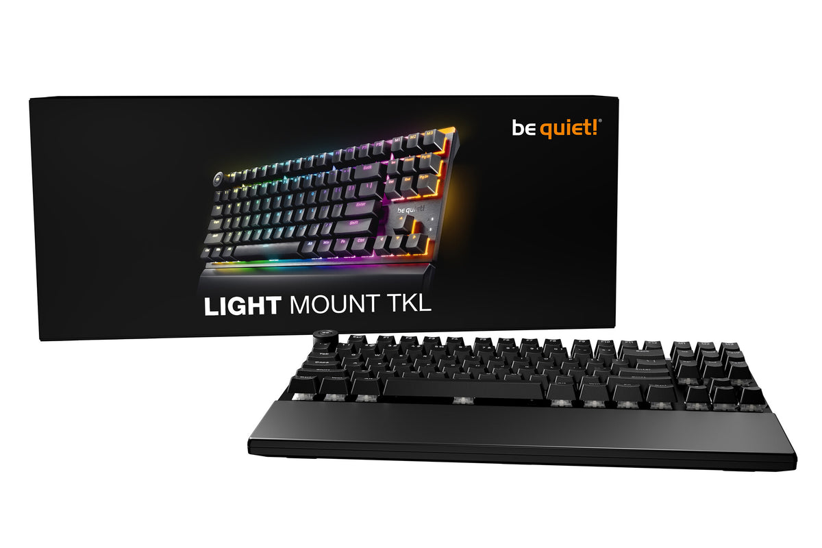 be quiet! Light Mount TKL UK - Silent Linear keyboard Gaming USB QWERTY UK English Black