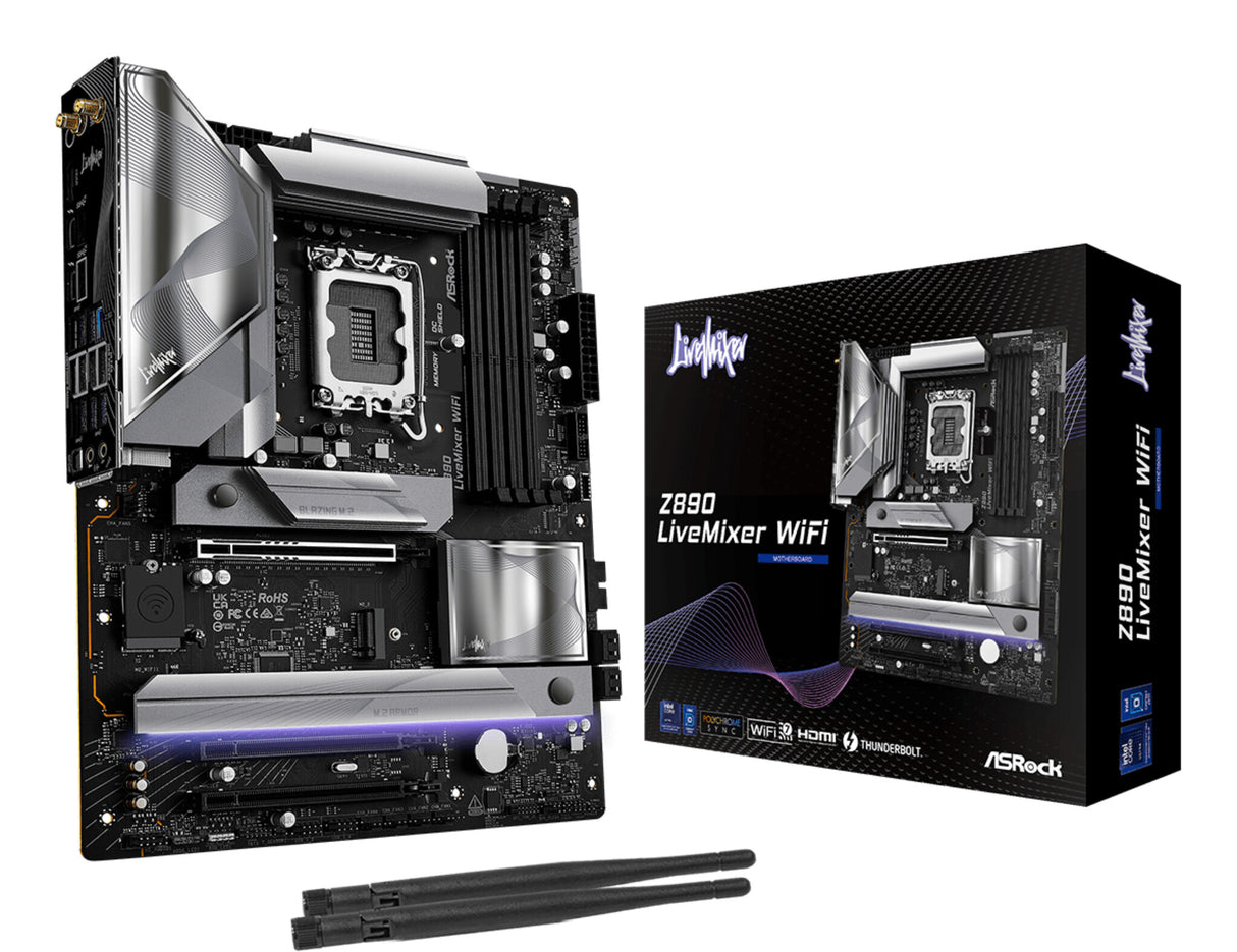 Asrock Z890 LiveMixer WiFi Intel Z890 LGA 1851 (Socket V1) ATX