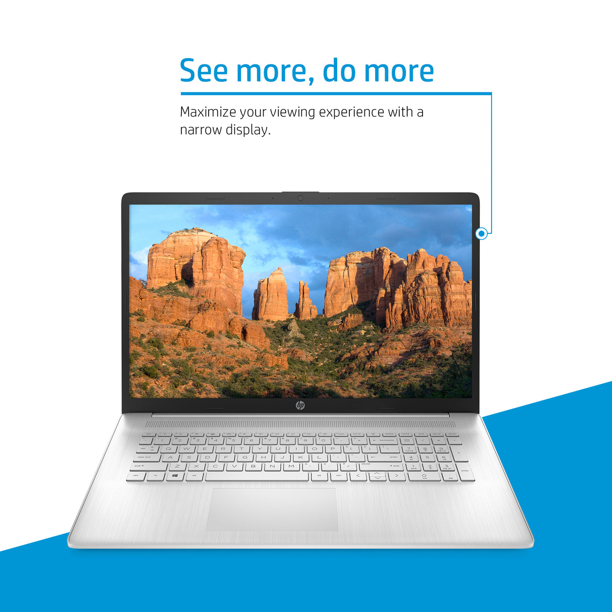 HP 17-cp2005na AMD Ryzen™ 3 7320U Laptop 43.9 cm (17.3") Full HD 8 GB LPDDR5-SDRAM 512 GB SSD Wi-Fi 5 (802.11ac) Windows 11 Home Silver
