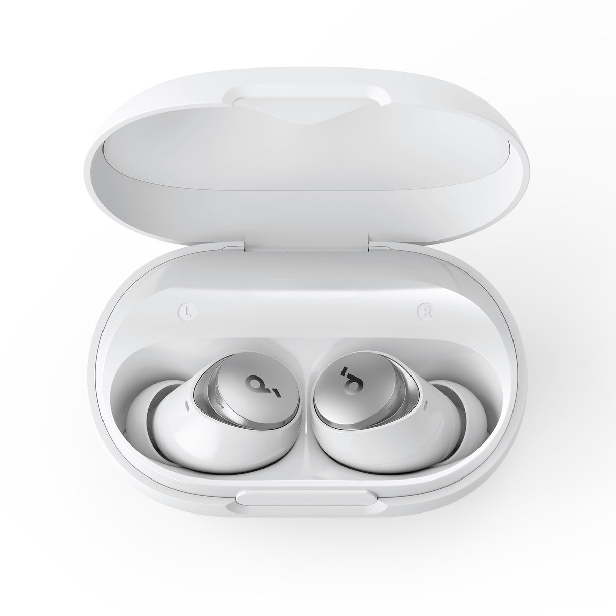 Anker Space A40 Adaptive Active Noise Canceling Wireless Earbuds, 50H Total Playtime, 10H Single Charge Playtime, LDAC Hi-Res Sound, Comfortable Fit, 6 Mics, Wireless Charge, Fast Charge