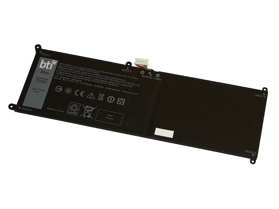 BTI 30Wh 2 cell 451-BBQG compatible battery for DELL LATITUDE 12 775 XPS 12 9250 LATITUDE 12 7275