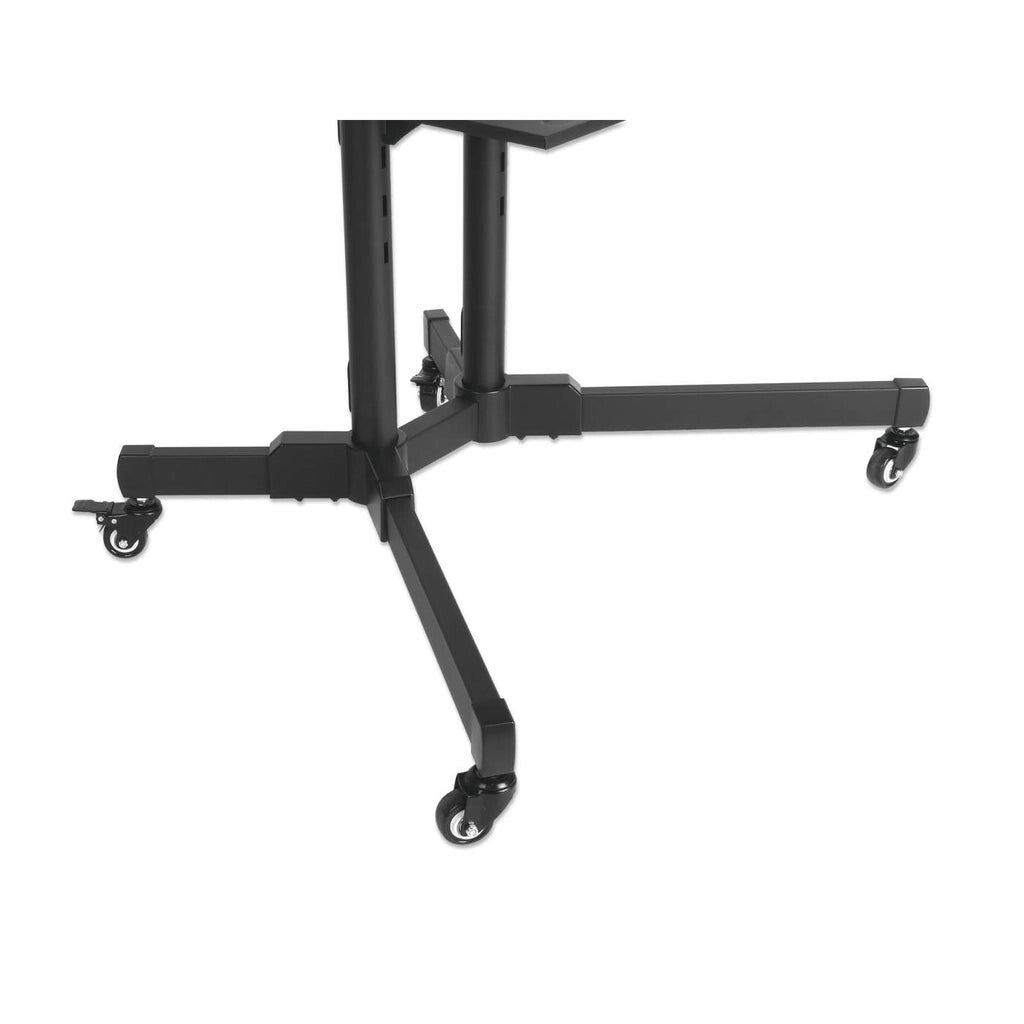 Manhattan Trolley Mount Stand for TV & Monitors, For screens 37" to 65", VESA compatability: all between 200x200 to 600x400mm - check the dimensions of the four mounting holes on back of screen to ensure it fits, Max 40kg, Black, LFD, Bracket, Lifetime Wa