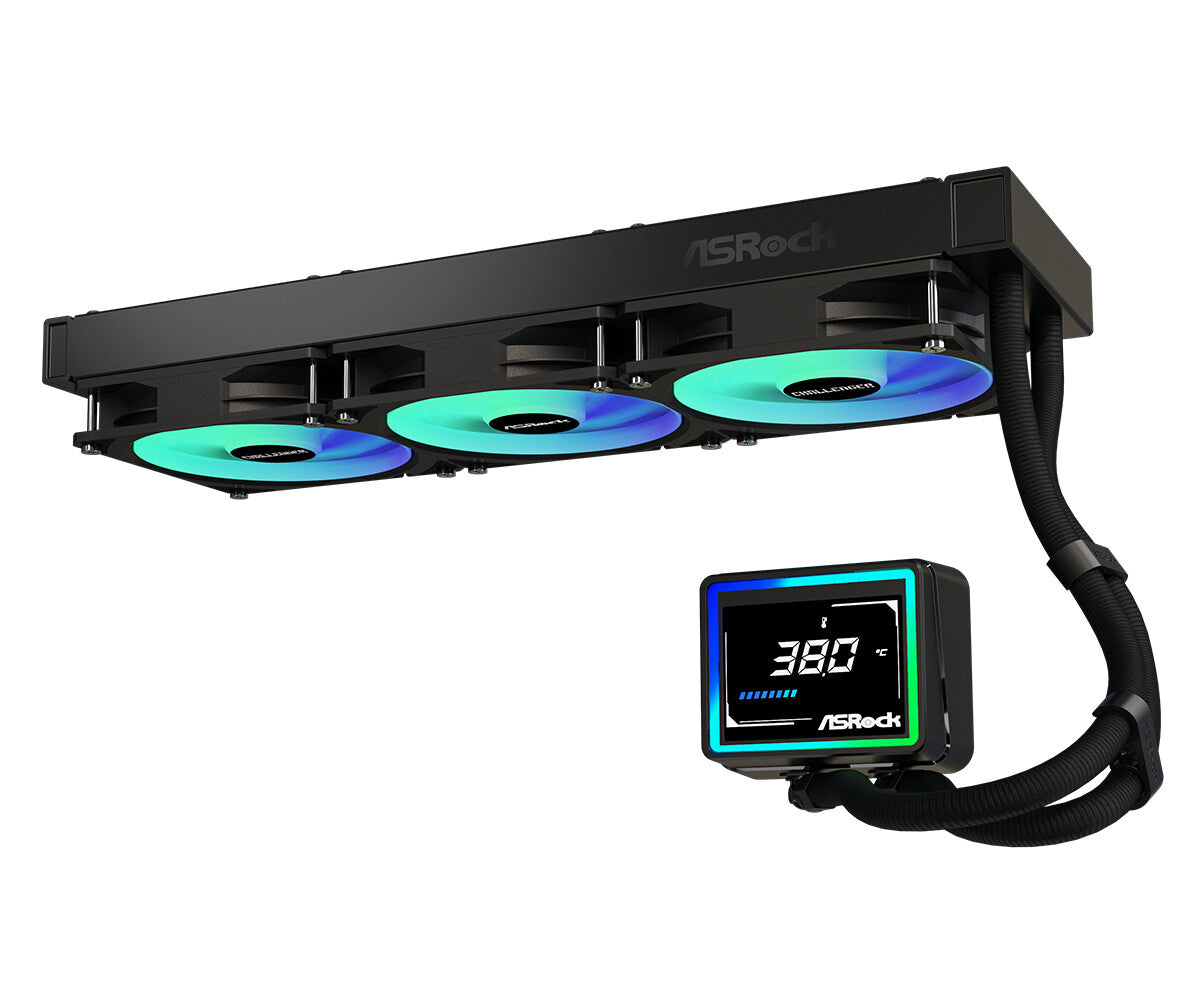Asrock Challenger 360 Digital Processor Liquid cooling kit 12 cm Black