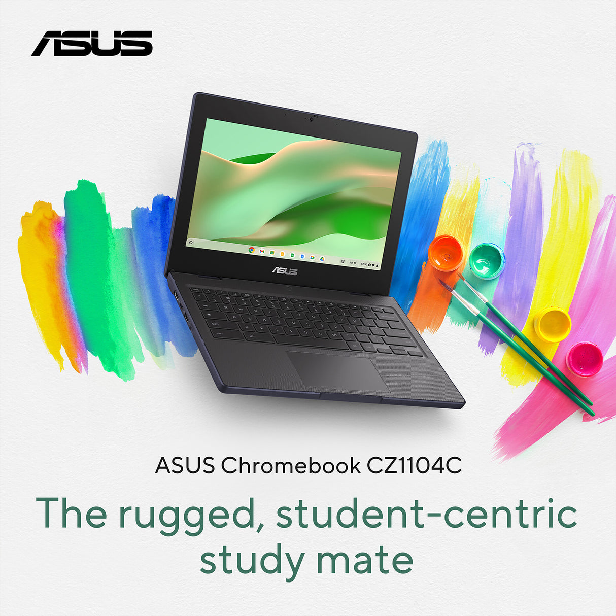 ASUS Chromebook CZ11 CZ1104CM4A-MZ0022 MediaTek Kompanio 540 29.5 cm (11.6") HD 4 GB LPDDR5x-SDRAM 64 GB eMMC Wi-Fi 6E (802.11ax) ChromeOS Grey QWERTY UK English