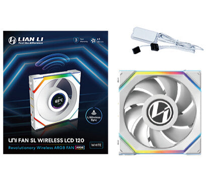 Lian Li UNI FAN SL Wireless LCD 120 Computer case 12 cm White 1 pc(s)
