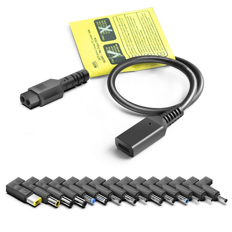 BTI 65W Universal AC Adapter for HP/Dell/Lenovo/Asus/Acer/Sony/Toshiba/Fujitsu/Samsung etc. Includes USB-C connector as well as 15 additional options to power a wide range of the most popular laptops. EU power cable also provided