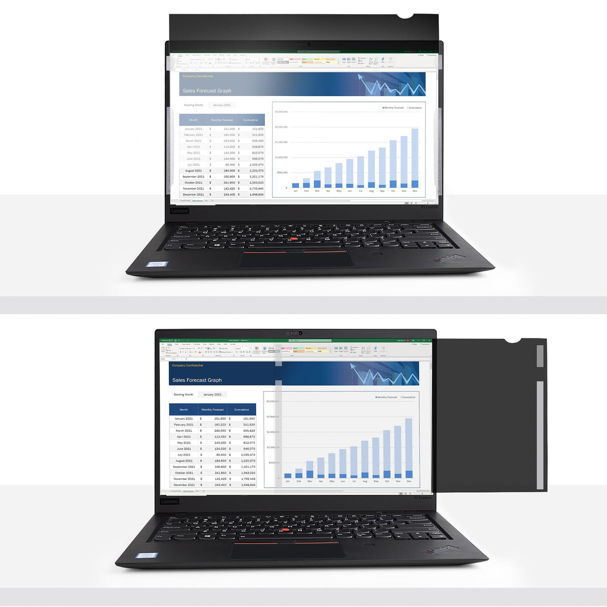 StarTech.com 13.3in Laptop Privacy Screen - Anti-Glare Privacy Filter for Widescreen (16:9) Displays - Laptop Monitor Screen Protector with 51% Blue Light Reduction - Reversible Matte/Glossy Sides - TAA