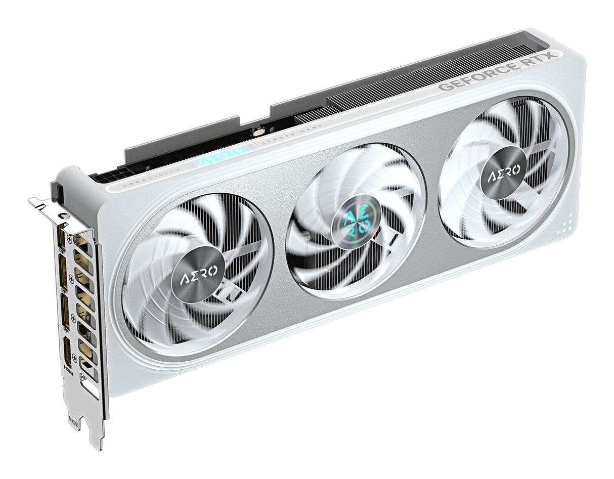 GIGABYTE GeForce RTX 5060 AERO OC 8G Graphics Card - 8GB GDDR7, 128bit, PCI-E 5.0, 2595 MHz Core Clock, 3 x DisplayPort, 1 x HDMI, GV-N5060AERO OC-8GD