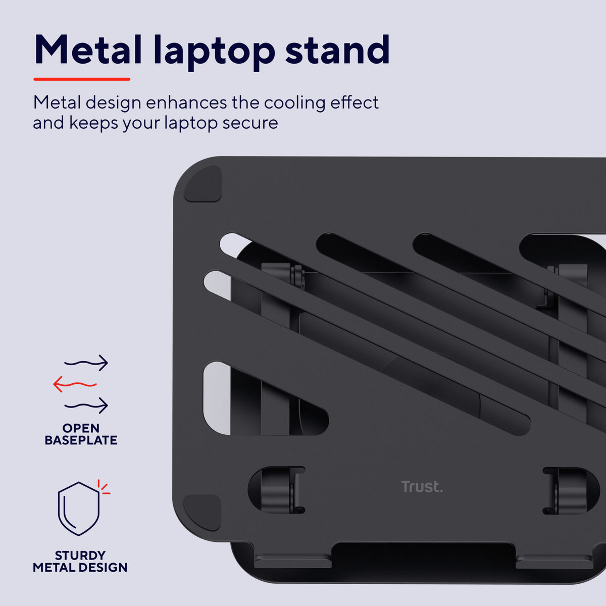 Trust Zeff Laptop stand Black 40.6 cm (16")