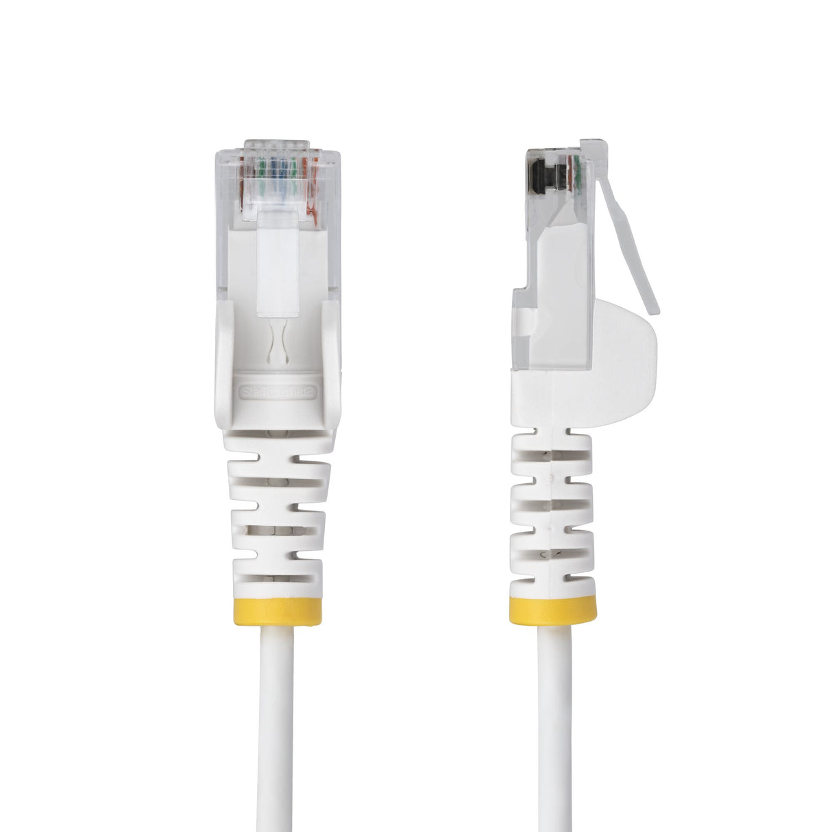 StarTech.com 10m White Slim CAT6 Ethernet Cable, Snagless, 100W PoE, UTP, LSZH, 28AWG Pure Bare Copper Wire, Slim RJ45 Network Patch Cord w/Strain Reliefs, Fluke Tested