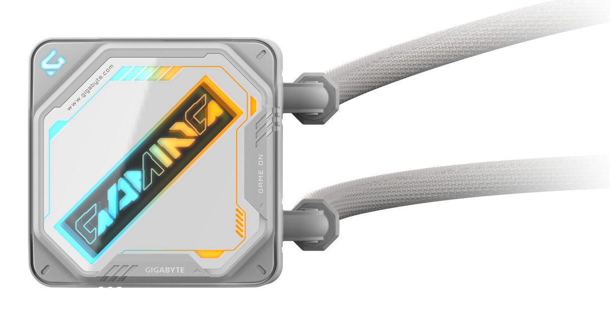 GIGABYTE GAMING 240 ICE Liquid CPU Cooler- 2x120mm ARGB Fans, slide-in interlocking mechanism, DAISY-CHAIN, Intel LGA 1851 and AMD AM5 Compatible