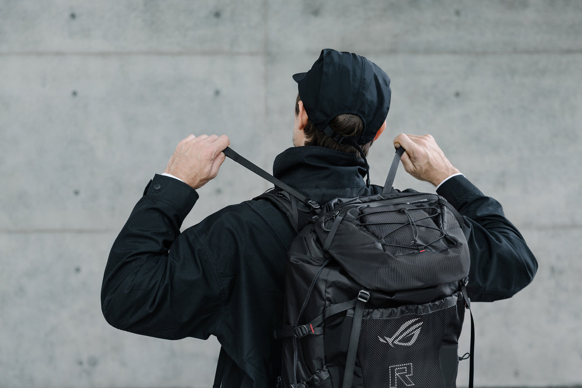 ASUS ROG Archer ErgoAir backpack Gaming backpack Black EVA (Ethylene Vinyl Acetate), Lycra, Nylon