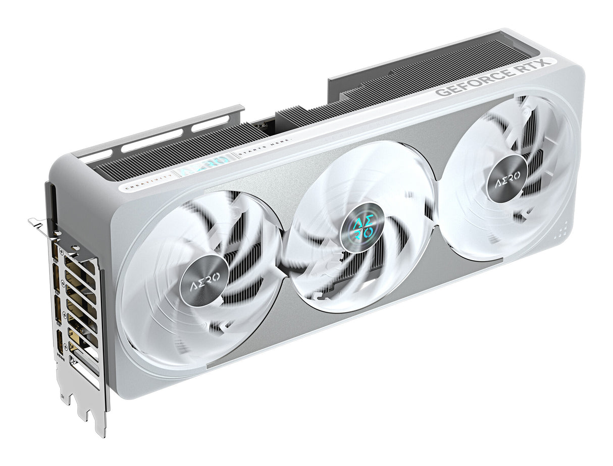 GIGABYTE GeForce RTX 5070 Ti AERO OC 16G Graphics Card - 16GB GDDR7, 256bit, PCI-E 5.0, 2588 MHz Core Clock, 3 x DP 2.1a, 1 x HDMI 2.1b, NVIDIA DLSS 4, GV-N507TAERO OC-16GD