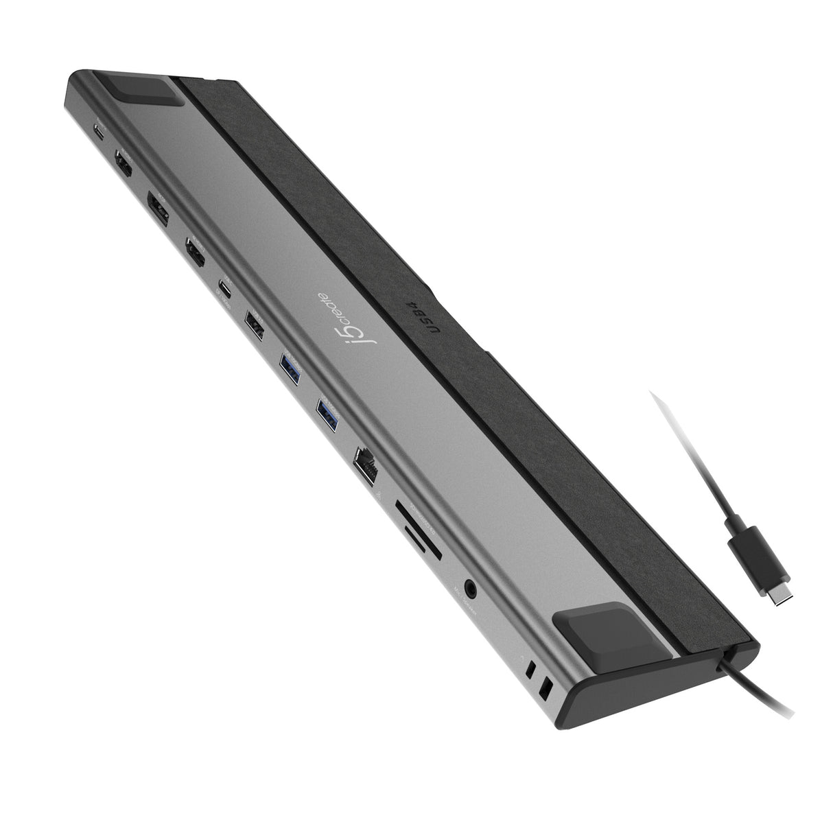 j5create JCD554 USB4® Triple 4K Display Docking Station, Black