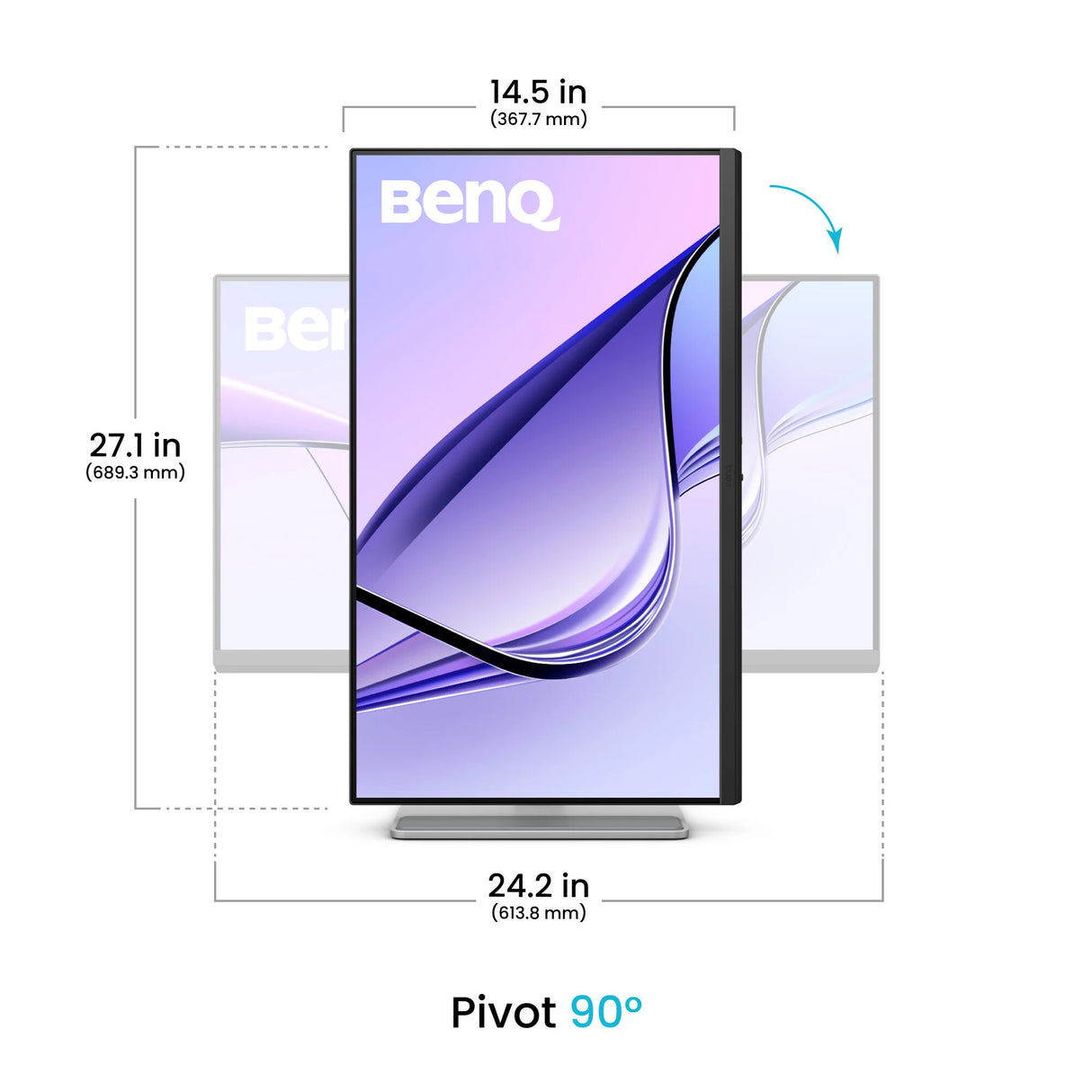 BenQ MA270UP computer monitor 68.6 cm (27") 3840 x 2160 pixels 4K Ultra HD White