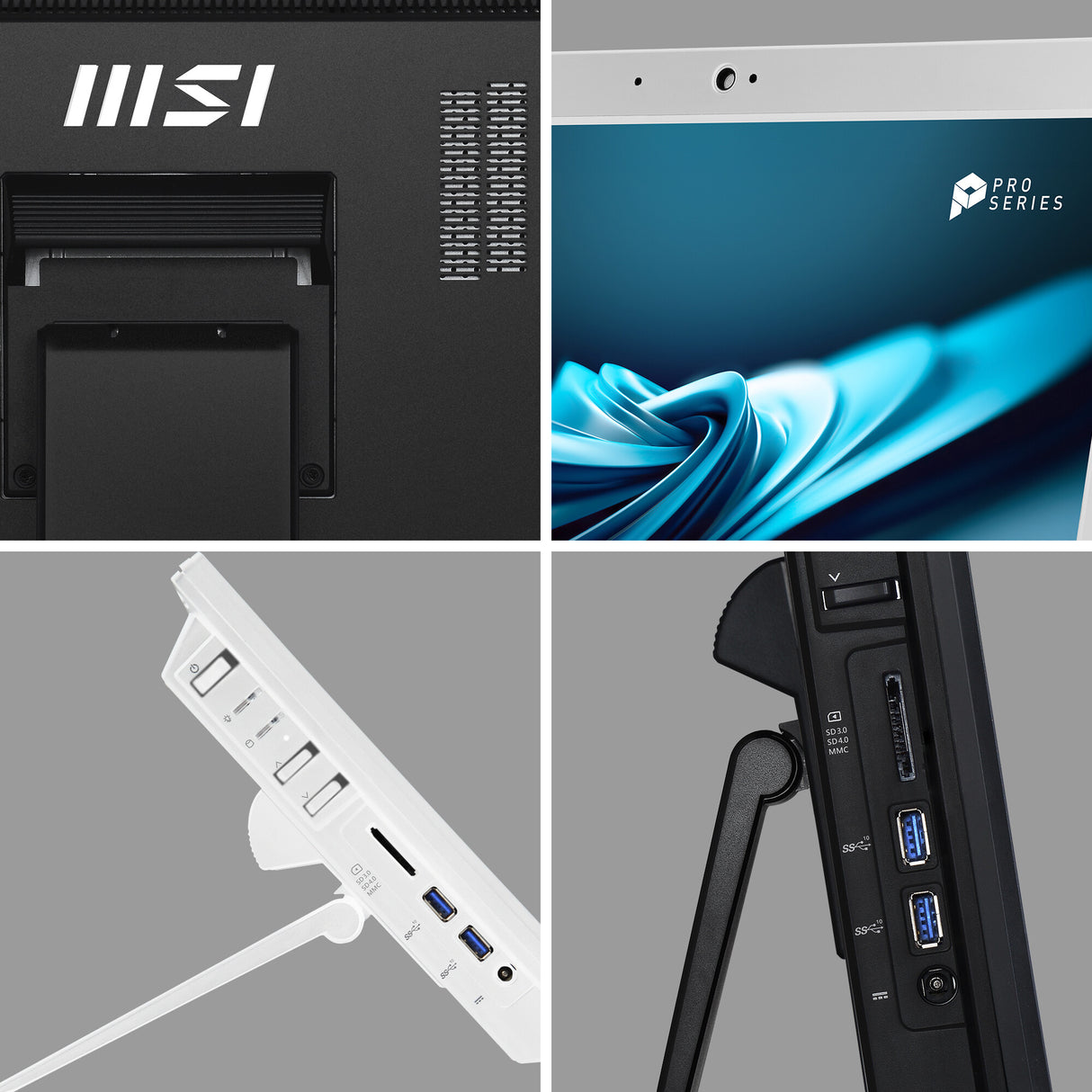 MSI Pro AP162T ADL Intel N100 All in One PC, (4GB RAM, 128GB SSD, Windows 11PRO), 15.6 Inch Single-Resistive touch Screen/UHD Graphics/Dual COM Port/LPT Port/Dual LAN/VGA/WiFi 5/BT 5.1/VESA/SD Card Reader