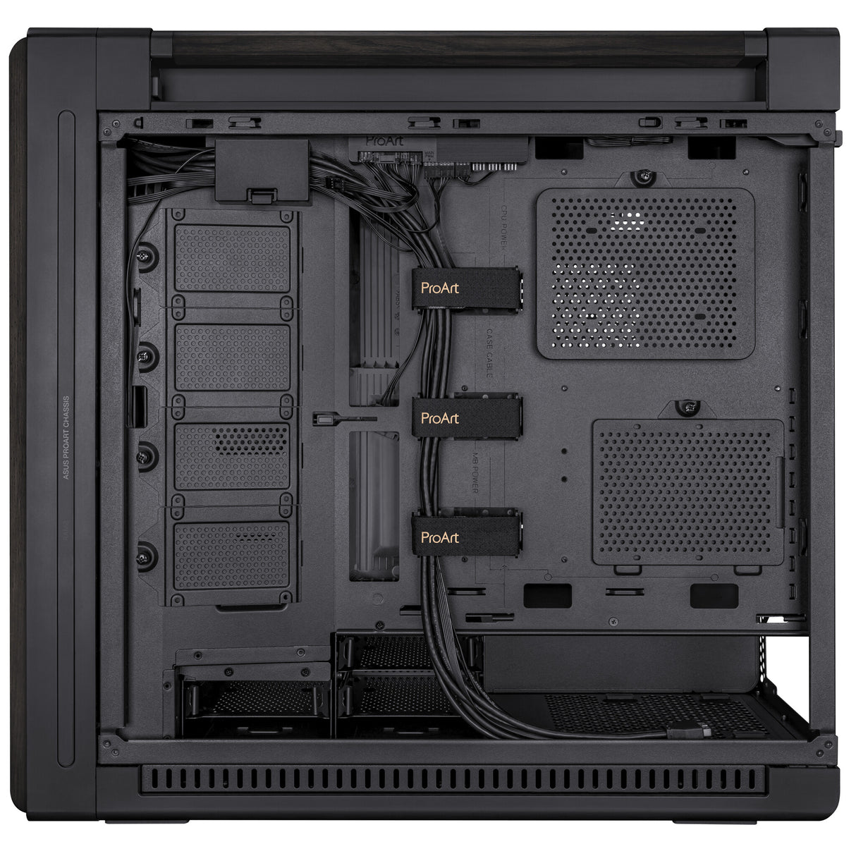 ASUS ProArt PA602 Wood Edition – Metal Panel Midi Tower Black