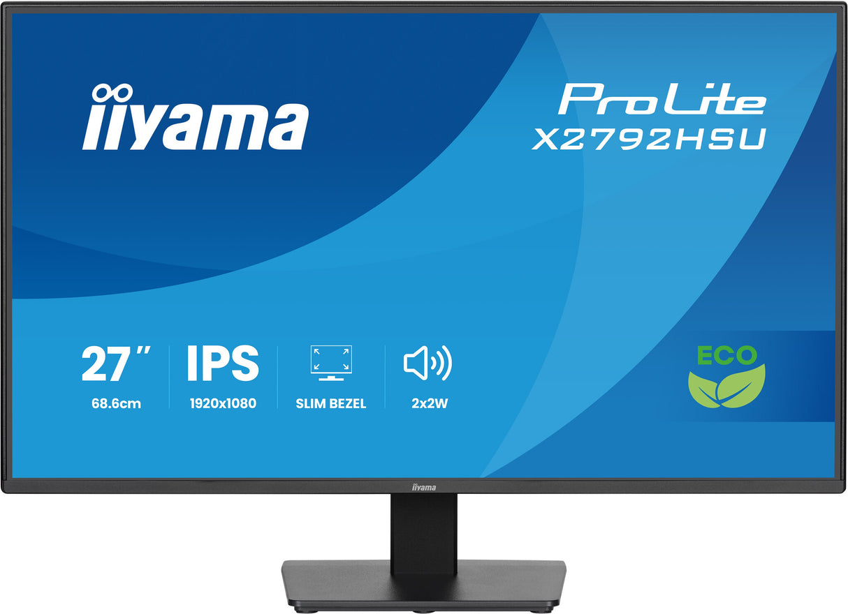 iiyama ProLite X2792HSU-B1 computer monitor 68.6 cm (27") 1920 x 1080 pixels Full HD LED Black