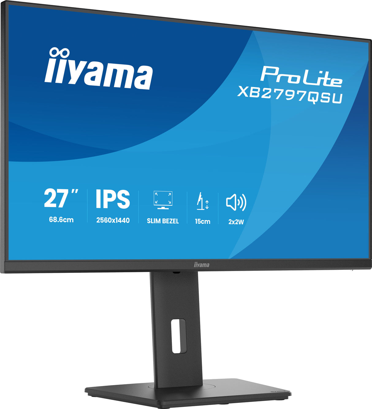 iiyama ProLite XB2797QSU-B1 computer monitor 68.6 cm (27") 2560 x 1440 pixels Quad HD LED Black