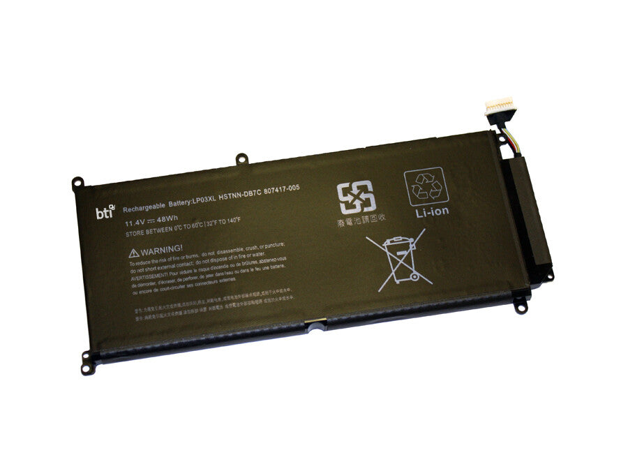 BTI LP03048XL compatible 55Wh 3-cell battery for HP ENVY 15-AH ENVY M6