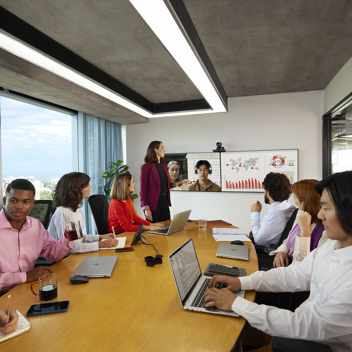 HP Poly Studio E60 Smart Camera 4K MPTZ with 12x Optical Zoom