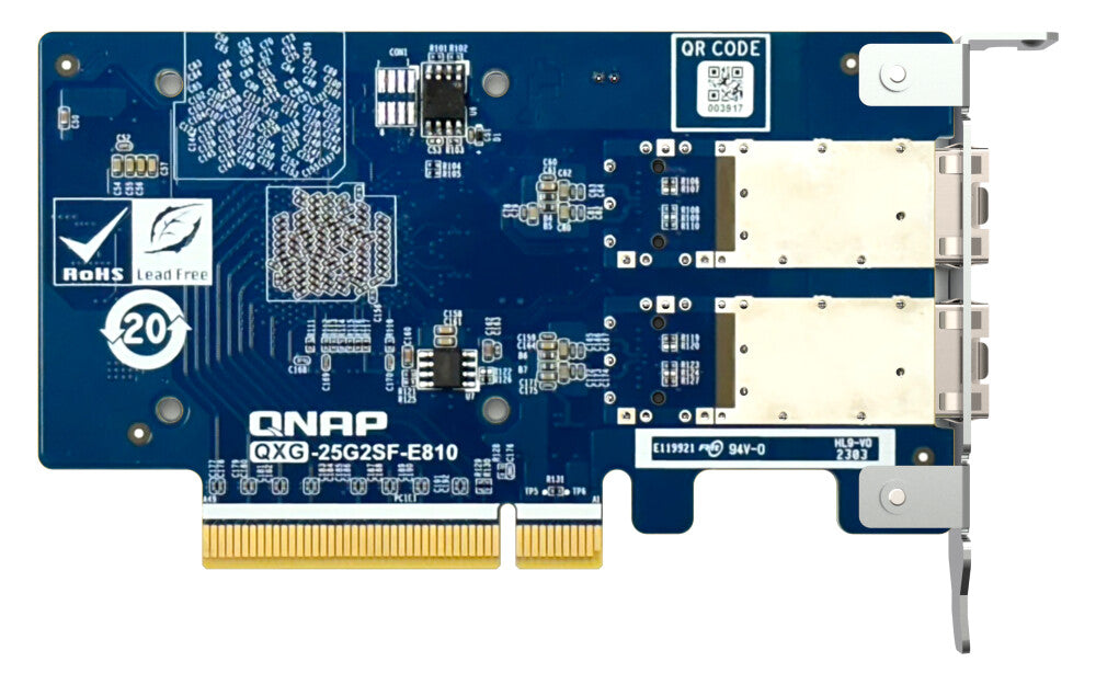 QNAP QXG-25G2SF-E810 network card Internal Fiber 25000 Mbit/s