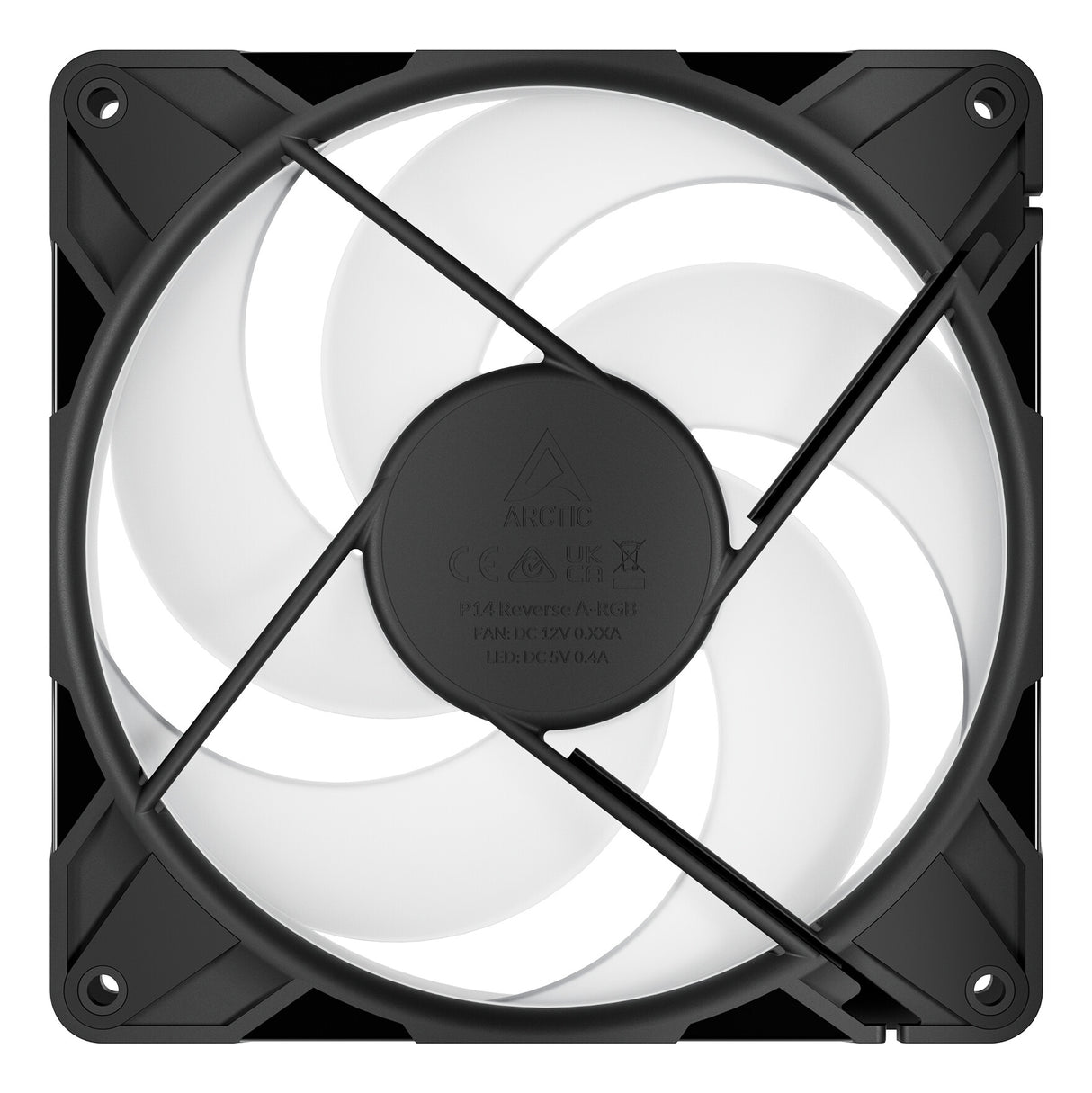 ARCTIC Freezer P14 Pro Reverse A-RGB - 3 Pack - 140 mm A-RGB PWM Fan with Cable Splitter