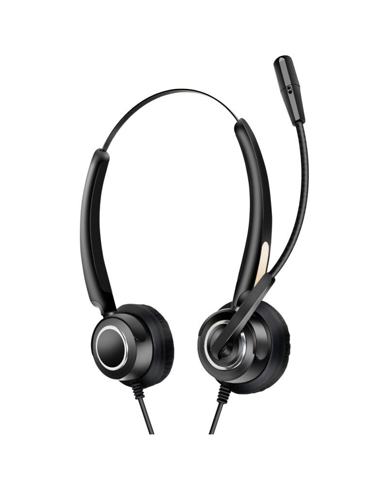 Urban Factory MOVEE: OVER-THE-EAR USB WIRED HEADSET WITH REMOTE CONTROL - USB-A. USB-C and 3.5 mm Jack