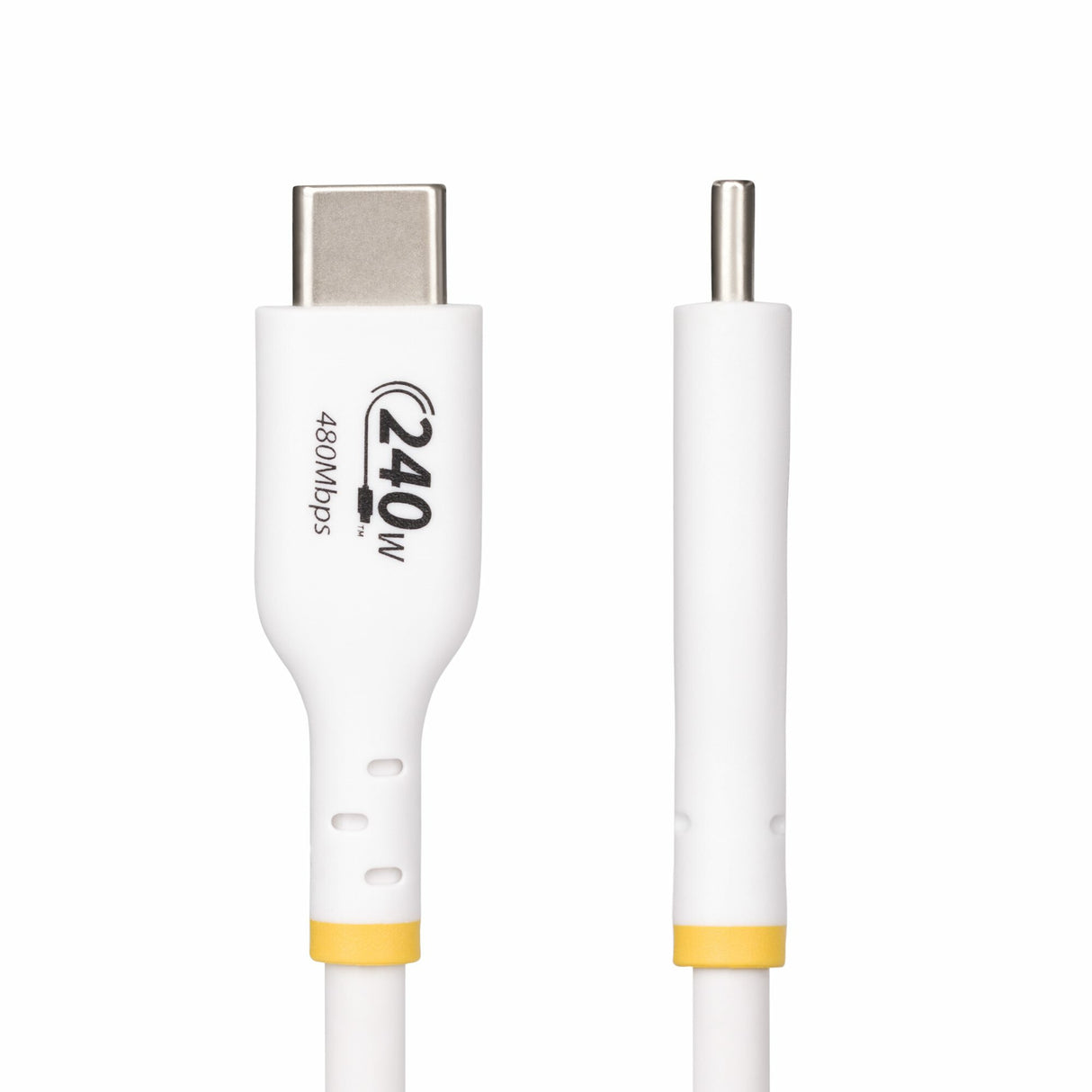 StarTech.com 3m White USB-C Charging Cable, USB-IF Certified USB C Cable, 240W PD EPR, USB 2.0 Type-C Laptop Charger Cord, USB-C Data Transfer Cable, TPE Jacket